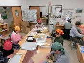 内職の様子の画像